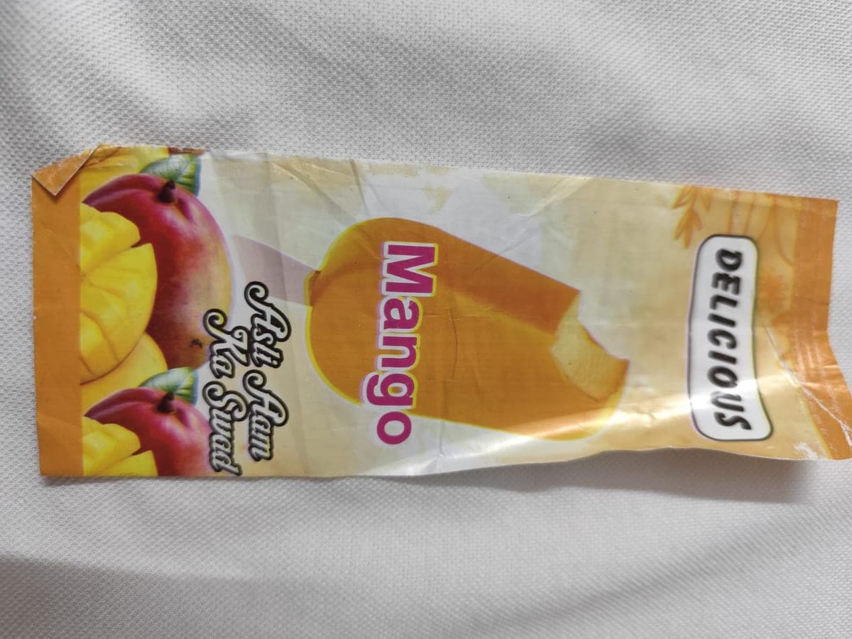 Sample laminate pouch  mango bar produced for a client